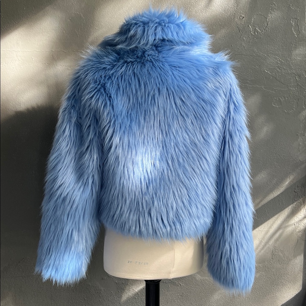 Rehab Light Blue Teddy Jacket - Picture 3 of 7